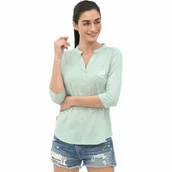 Koszulki jeździeckie - Spooks Bluzka damska RAYAH SS22 - powder mint - miniaturka - grafika 1