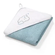 Okrycia kąpielowe dla dzieci - BabyOno Okrycie kąpielowe frotte ręcznik z kapturkiem 76x76cm chmurka | PONAD 10 TYŚ PRODUKTÓW W ATRAKCYJNYCH CENACH | SZYBKA - miniaturka - grafika 1