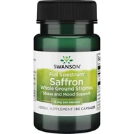 Suplementy naturalne - SWANSON Full Spectrum Szafran 15 mg - 60 kapsułek - miniaturka - grafika 1