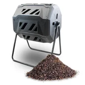 Kompostowniki - Kompostownik Obrotowy Bituxx 160L 2 Komorowy Na Stojaku - miniaturka - grafika 1