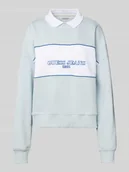 Bluzy damskie - Bluza z kołnierzykiem polo - miniaturka - grafika 1