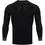 Bielizna sportowa damska - Bluza termoaktywna trekkingowa męska Alpinus Tactical Base Layer czarno-szara - miniaturka - grafika 1