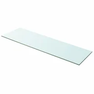 Półki do salonu - Szklany, bezbarwny panel, 100x30 cm - miniaturka - grafika 1