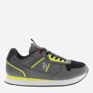 Buty sportowe męskie U.S. Polo Assn Sneaker NOBIL004MBYM1 43 Szare (8055197312513) - Sneakersy męskie - miniaturka - grafika 1