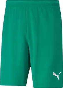 Puma Spodenki męskie Puma teamRISE Short zielone 704942 05 M - Spodnie sportowe męskie - miniaturka - grafika 1