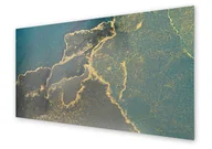 Dekoracje domu - Panel kuchenny HOMEPRINT Unikatowy zielony marmur 125x50 cm - miniaturka - grafika 1