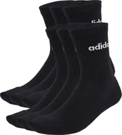 Skarpety termoaktywne - Skarpety adidas Linear Crew Socks Cushioned 6 Pair Pack czarne JL6094 43-45 - miniaturka - grafika 1