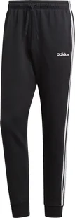 Adidas Spodnie męskie Essentials 3S Tapered Pant Fl czarne r. S DQ3095 - Spodnie sportowe męskie - miniaturka - grafika 1