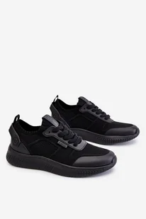 Damskie Wygodne Sneakersy Memory Foam System Big Star LL274414 Czarne-40 - Sneakersy damskie - miniaturka - grafika 1