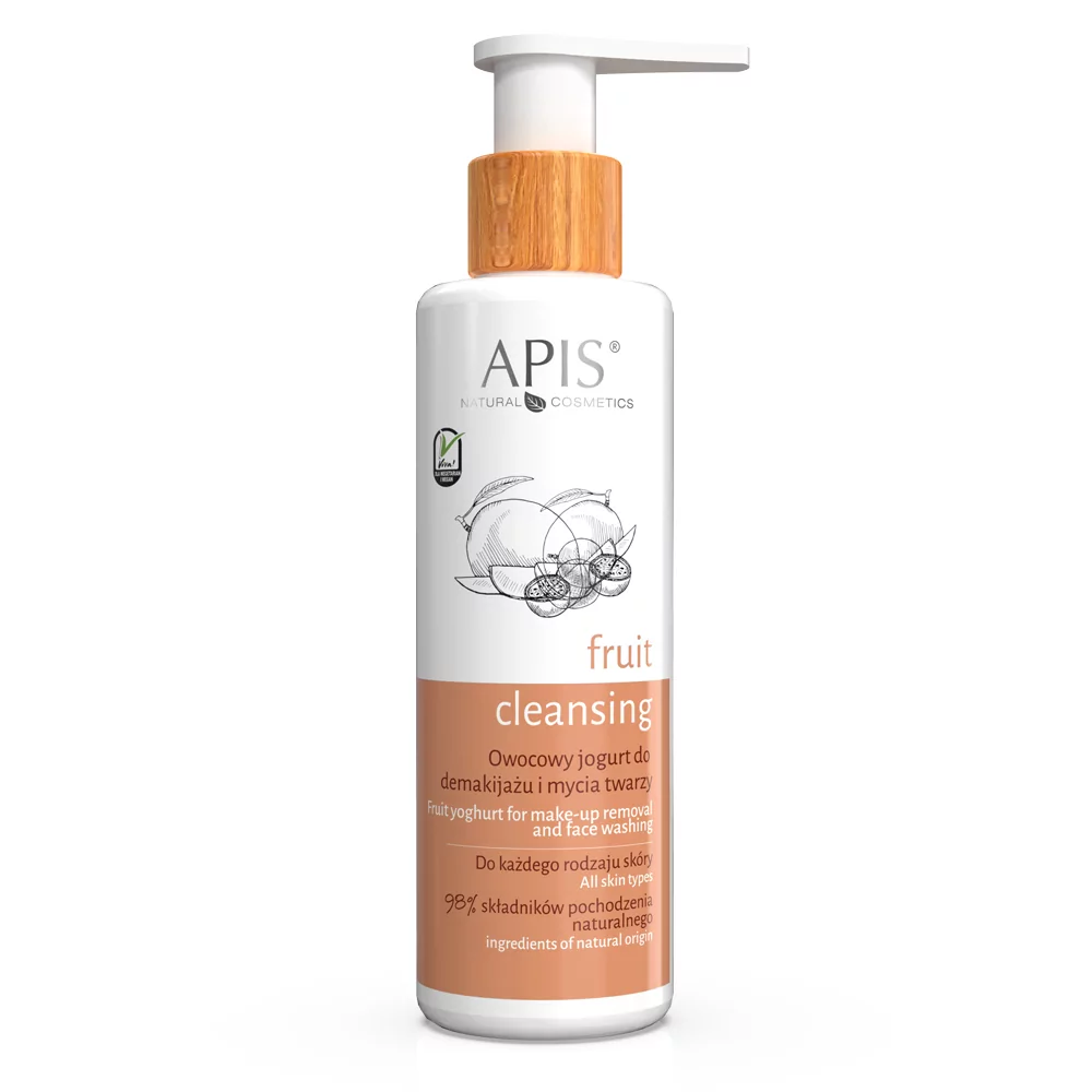 Apis APIS Fruit Cleansing Owocowy jogurt do demakijażu i mycia twarzy 150ml 63144-uniw