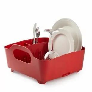 Umbra Suszarka do naczyń (czerwona) Tub - Pozostałe akcesoria kuchenne - miniaturka - grafika 1