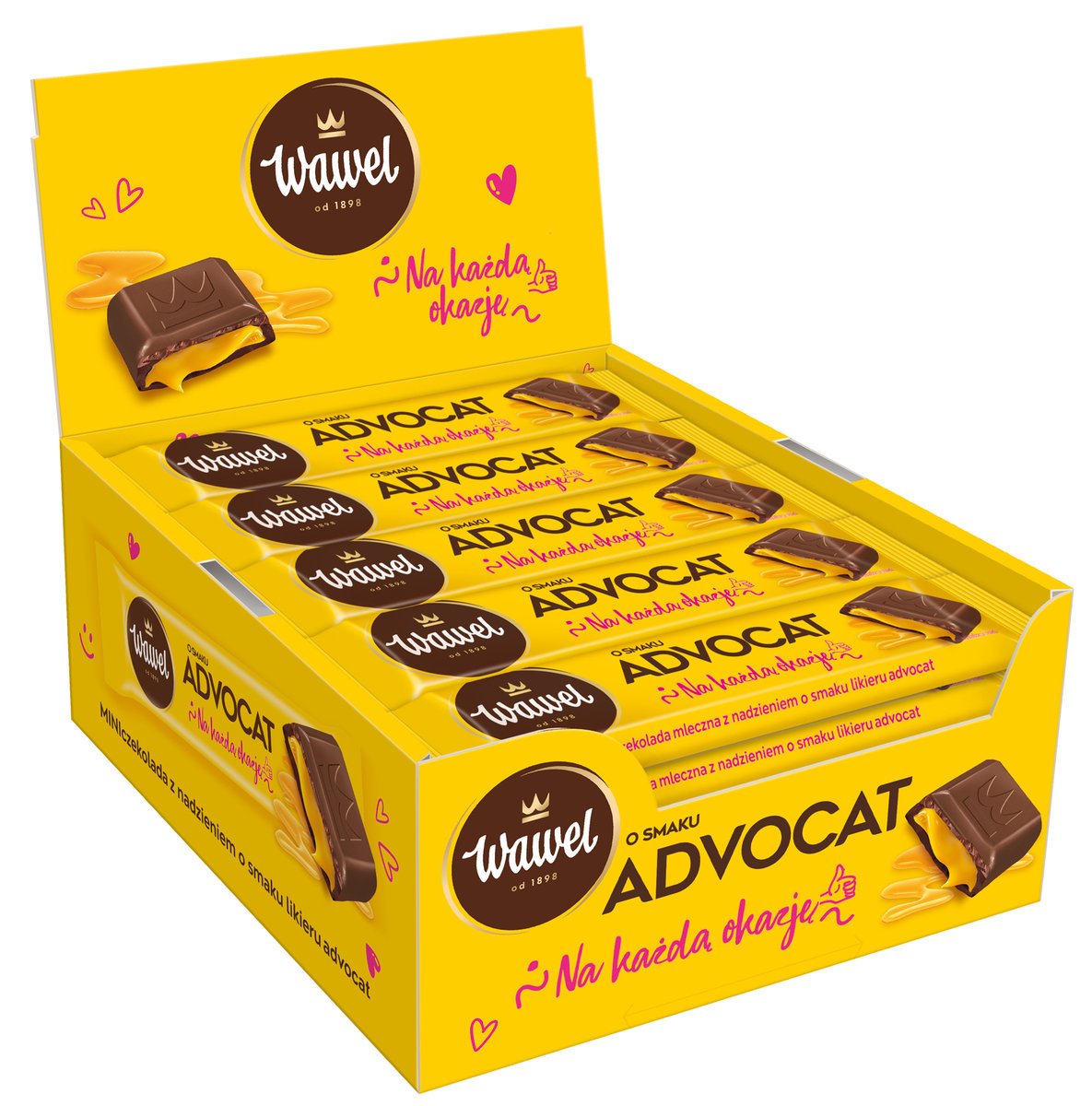Display MINIczekolada o smaku Advocat Wawel 39g (30 szt)