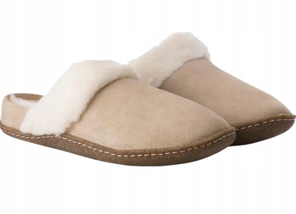 SOREL KAPCIE DZIECIĘCE Z FUTERKIEM ZE SKÓRĄ BEŻOWE 32 T_A