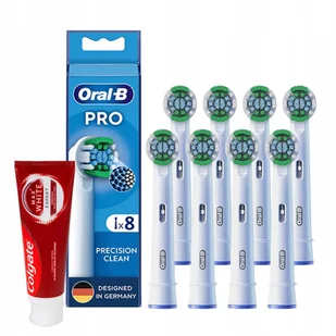 8x Końcówka ORAL-B EB20Rx Precision Clean Maximiser + pasta Colgate 20 ml - Końcówki do szczoteczek elektrycznych - miniaturka - grafika 1