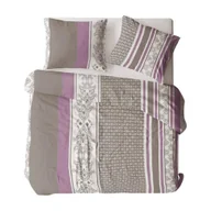 Poszewki na poduszki - Poszewka z kory 40x40 szara wielokolorowa paski ornamenty Bielawa KARO - miniaturka - grafika 1