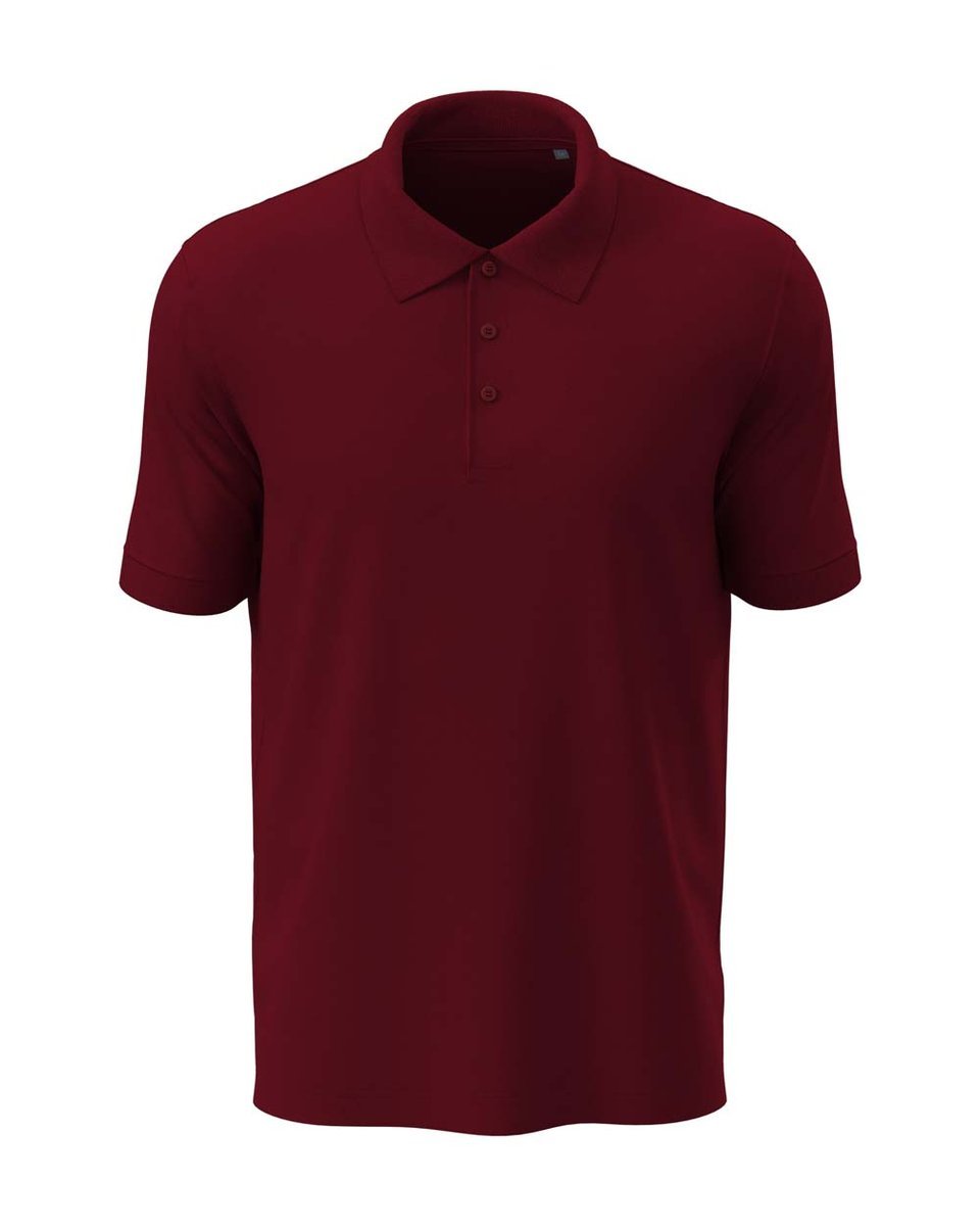 Koszulka męska polo T-shirt Stedman Lux ST9060 Bordeaux DUŻY ROZMIAR 3XL