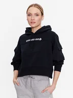 Bluzy damskie - Converse Bluza Fashion 10024527-A03 Czarny Relaxed Fit - miniaturka - grafika 1