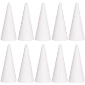 Prace ręczne dla dzieci - Stożek Styropianowy Stożki 15cm Zestaw 10szt - miniaturka - grafika 1