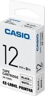 Etykiety do drukarek - Casio Black on White 1 Pack 12mmx8m - miniaturka - grafika 1
