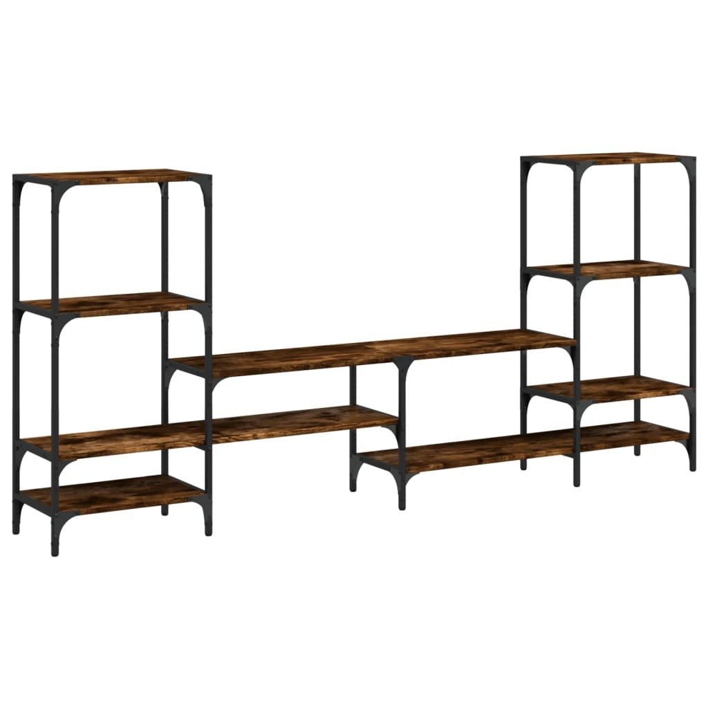 vidaXL Szafka pod TV dąb wędzony 206,5x28,5x95 cm materiał drewnopochodny