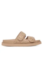 Klapki i japonki damskie - Badura Klapki CACTUS-124AL2309 Beżowy - miniaturka - grafika 1