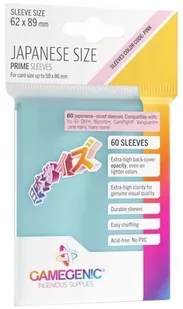 Gamegenic Japanese Size Prime Sleeves Clear 62x89 mm 60 szt. - Akcesoria do gier planszowych - miniaturka - grafika 1