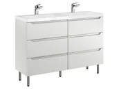 Szafki łazienkowe - Szafka Stojąca Z Umywalką ETH 120 cm DUO - Kaszmir Mat - miniaturka - grafika 1