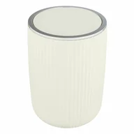 Kosze na śmieci - Kremowy kosz na śmieci Wenko Agropoli 5,5 l - miniaturka - grafika 1