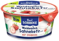 Kefiry, jogurty, maślanki - KEFIR KREMOWY Z TRUSKAWKAMI BIO 150 g - SOBBEKE - miniaturka - grafika 1