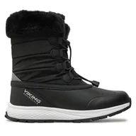 Buty dla dziewczynek - Śniegowce Viking 3-93610-233 Czarny - miniaturka - grafika 1
