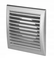Kratki wentylacyjne - Osłona wentylatora 14x14 TUS satyna srebrna - miniaturka - grafika 1