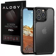 Etui i futerały do telefonów - Etui ochronne na telefon Alogy Techsuit CarbonFuse obudowa do Apple iPhone 14 Pro Max Black + Szkło - miniaturka - grafika 1