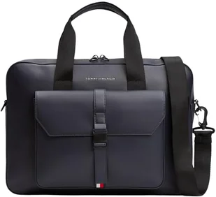 Tommy Hilfiger Męska torba na komputer Th Foundation Am0am13478, jeden rozmiar, Niebieski (Space Blue), rozmiar uniwersalny - Torebki damskie - miniaturka - grafika 1