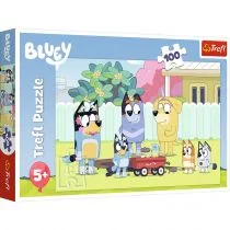 Puzzle 100 Wesoły świat Bluey TREFL - Puzzle - miniaturka - grafika 1