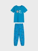 Piżamy chłopięce - Sinsay - Piżama dwuczęściowa - niebieski - miniaturka - grafika 1