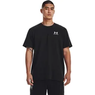 Koszulki męskie - Męski t-shirt z nadrukiem Under Armour UA LOGO EMB HEAVYWEIGHT SS - UNDER ARMOUR - miniaturka - grafika 1