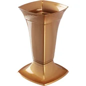 Pozostałe ozdoby ogrodowe - Flakon na cmentarz stojący 30 x 17 cm, złoty - miniaturka - grafika 1