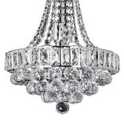 Lampy sufitowe - Inne LAMPA wisząca VEN W-E 1373/6 glamour OPRAWA zwis kryształowe kule balls przezroczyste VEN W-E 1373/6 - miniaturka - grafika 1