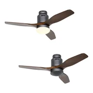 Wentylatory sufitowe - Energooszczędny wentylator sufitowy Aerodynamix Eco 112 cm szary bazalt/orzech włoski - miniaturka - grafika 1
