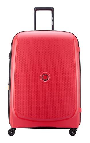DELSEY PARIS - Belmont Plus - Duża walizka twarda z recyklingu i recyklingu - 76x52x32 cm - 102 litry - L - Czerwona, Czerwona, Walizka, Czerwony, Walizka