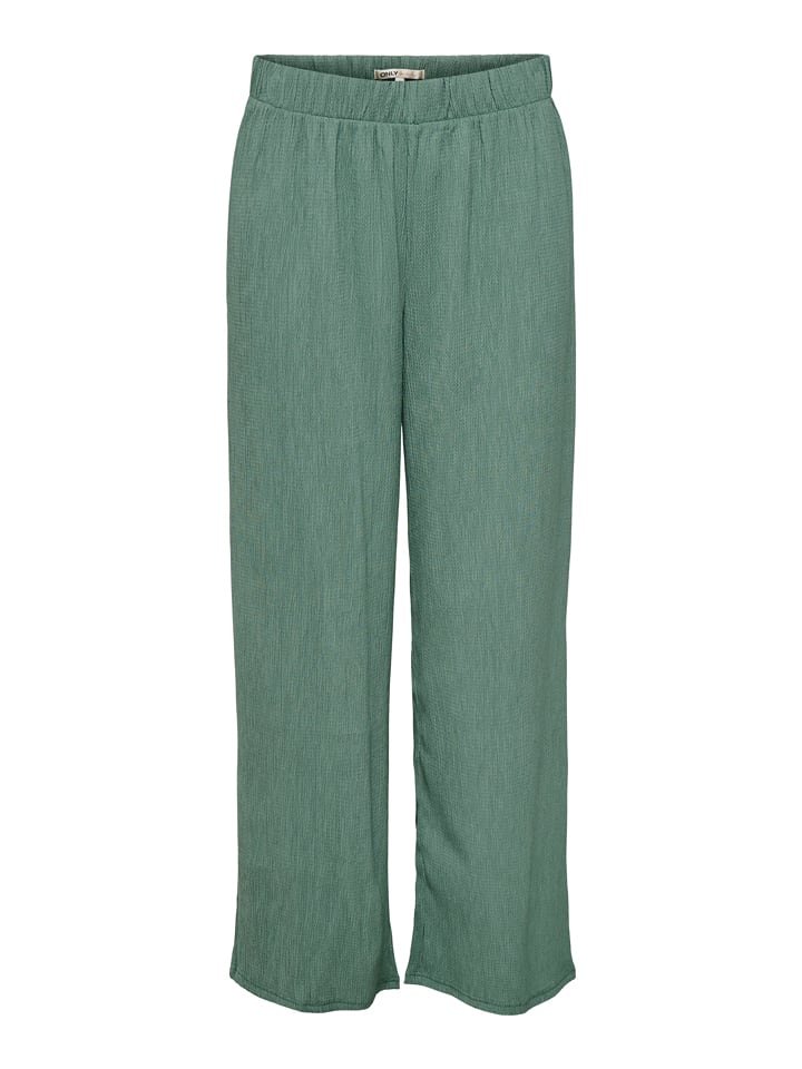 ONLY Spodnie w kolorze zielonym
