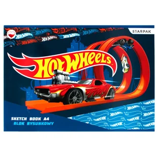 Starpak Blok rysunkowy A4/20K biały Hot Wheels (20szt) - Szkolne artykuły papiernicze - miniaturka - grafika 3