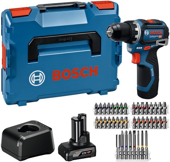Bosch Powertools Wiertarko-wkrętarka akumulatorowa GSR 12V-32 Professional, 12V, L-BOXX 06019N7005
