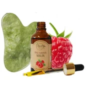 Olejki do mycia twarzy - Bio Olja olejek z pestek Malin + kamień Gua Sha ZESTAW - miniaturka - grafika 1