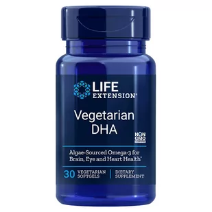 Life Extension Vegetarian DHA (30 kaps.) - Suplementy naturalne - miniaturka - grafika 1