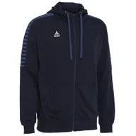 Bluzy męskie - Bluza dresowa męska rozpinana z kapturem Select ZIP Hoody TORINO granatowa - miniaturka - grafika 1
