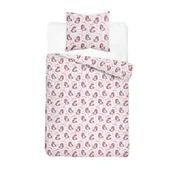 Pościel dla dzieci - Detexpol Pościel bawełniana młodzieżowa 160x200 różowa w jednorożce 5873 A DreamKids - miniaturka - grafika 1