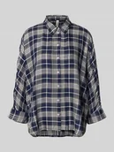 Koszule damskie - Koszula casualowa o luźnym kroju z czystej wiskozy model ‘GRACE’ - miniaturka - grafika 1