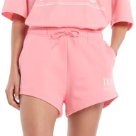 Spodnie sportowe damskie - Spodenki damskie New Balance WB61Y80AAA6 - różowe - miniaturka - grafika 1