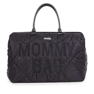 Torby i organizery dla mam - Childhome Torba Mommy Bag pikowana czarna - miniaturka - grafika 1